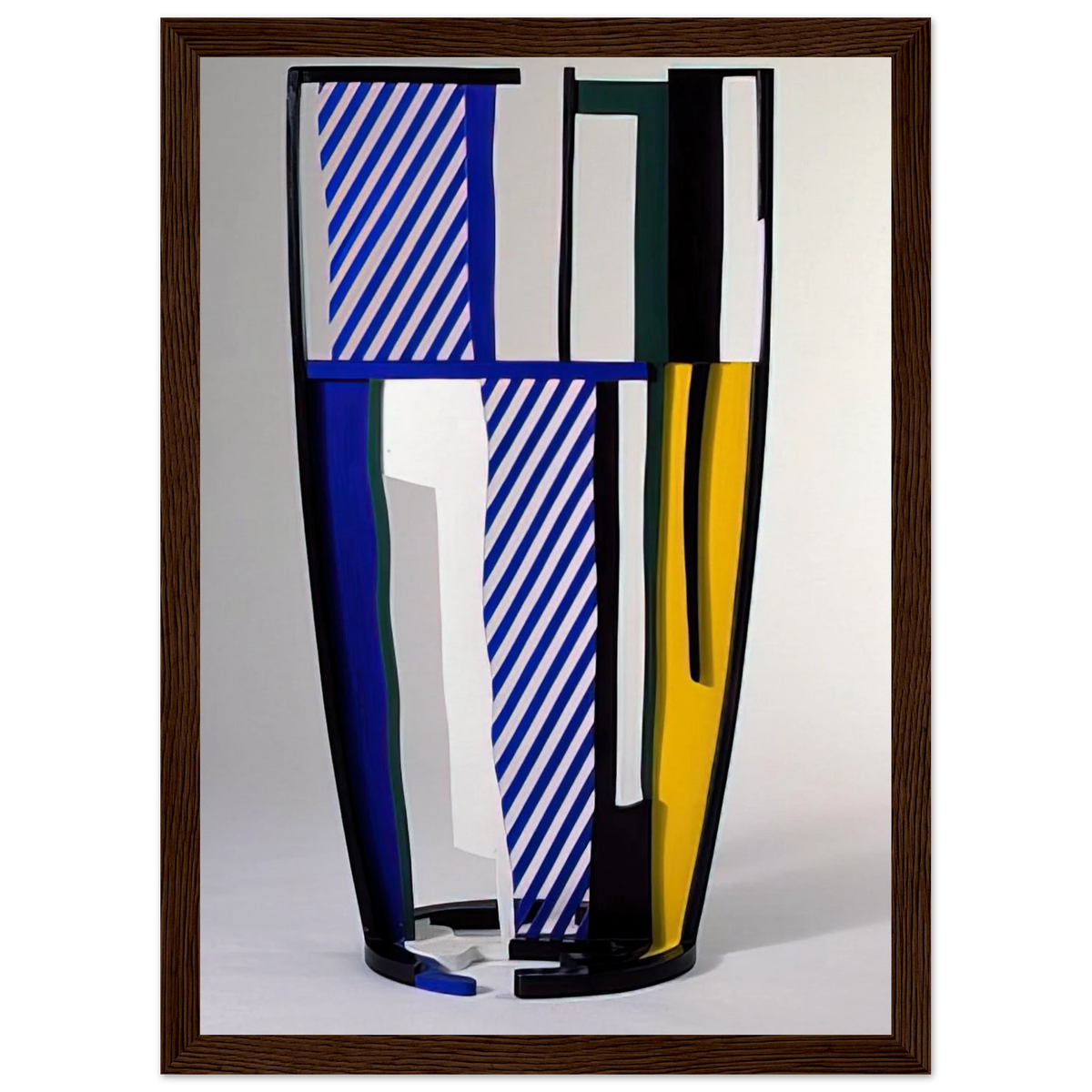 GLASS IV 1977 Framed Poster | Roy Lichtenstein Framed Prints Wall Art | Roy Lichtenstein Shop