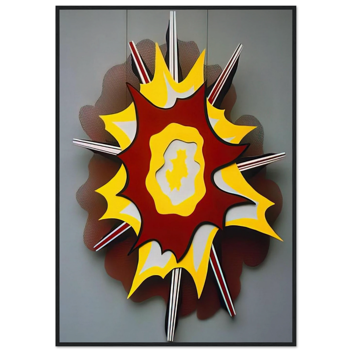 EXPLOSION I 1965 Framed Poster | Roy Lichtenstein Framed Prints Wall Art | Roy Lichtenstein Shop