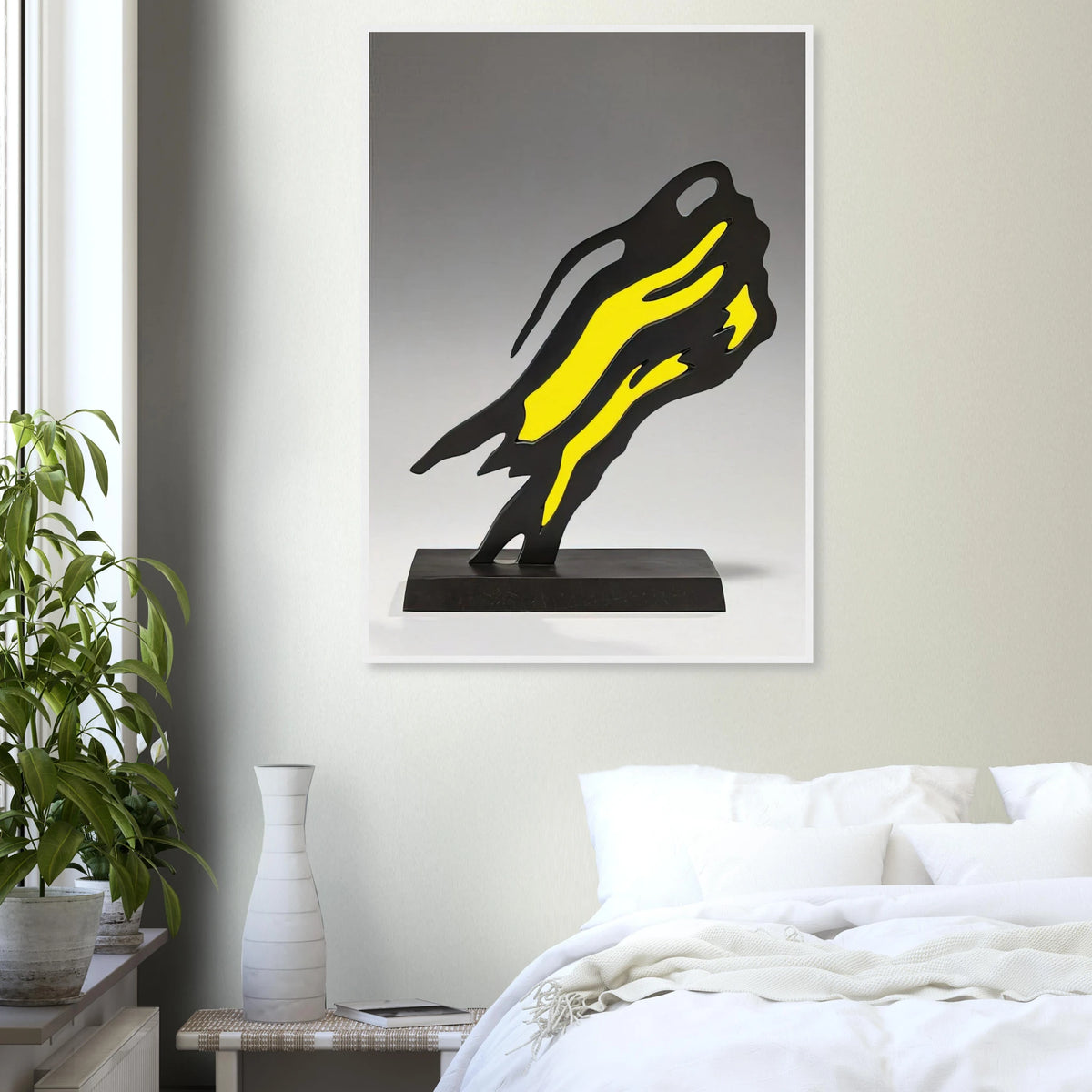 WEISMAN AWARD YELLOW BRUSHSTROKE 1991 Framed Poster | Roy Lichtenstein Framed Prints Wall Art | Roy Lichtenstein Shop