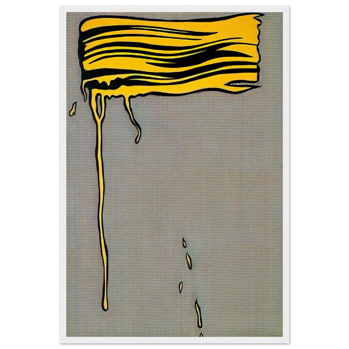 YELLOW BRUSHSTROKE I 1965 Framed Poster | Roy Lichtenstein Framed Prints Wall Art | Roy Lichtenstein Shop