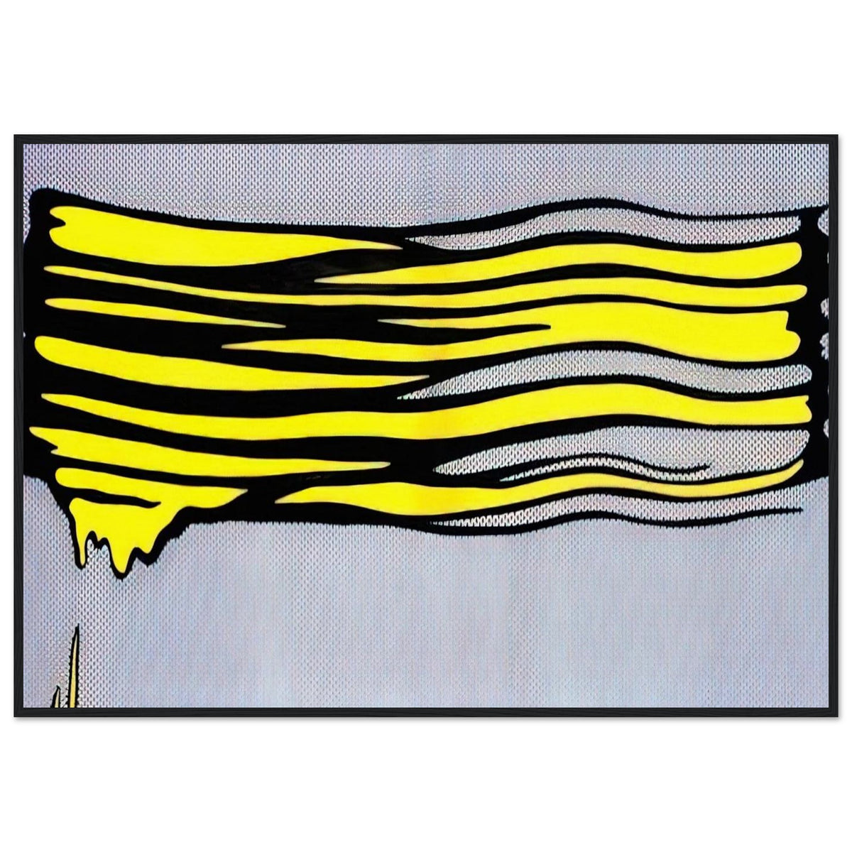 YELLOW BRUSHSTROKE II 1965 Framed Poster | Roy Lichtenstein Framed Prints Wall Art | Roy Lichtenstein Shop