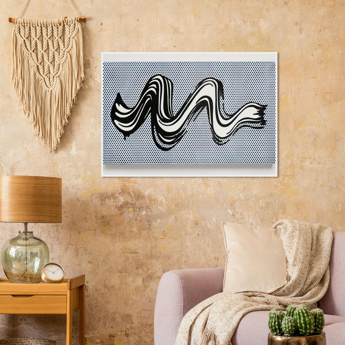 BRUSHSTROKE 1965 Framed Poster | Roy Lichtenstein Framed Prints Wall Art | Roy Lichtenstein Shop
