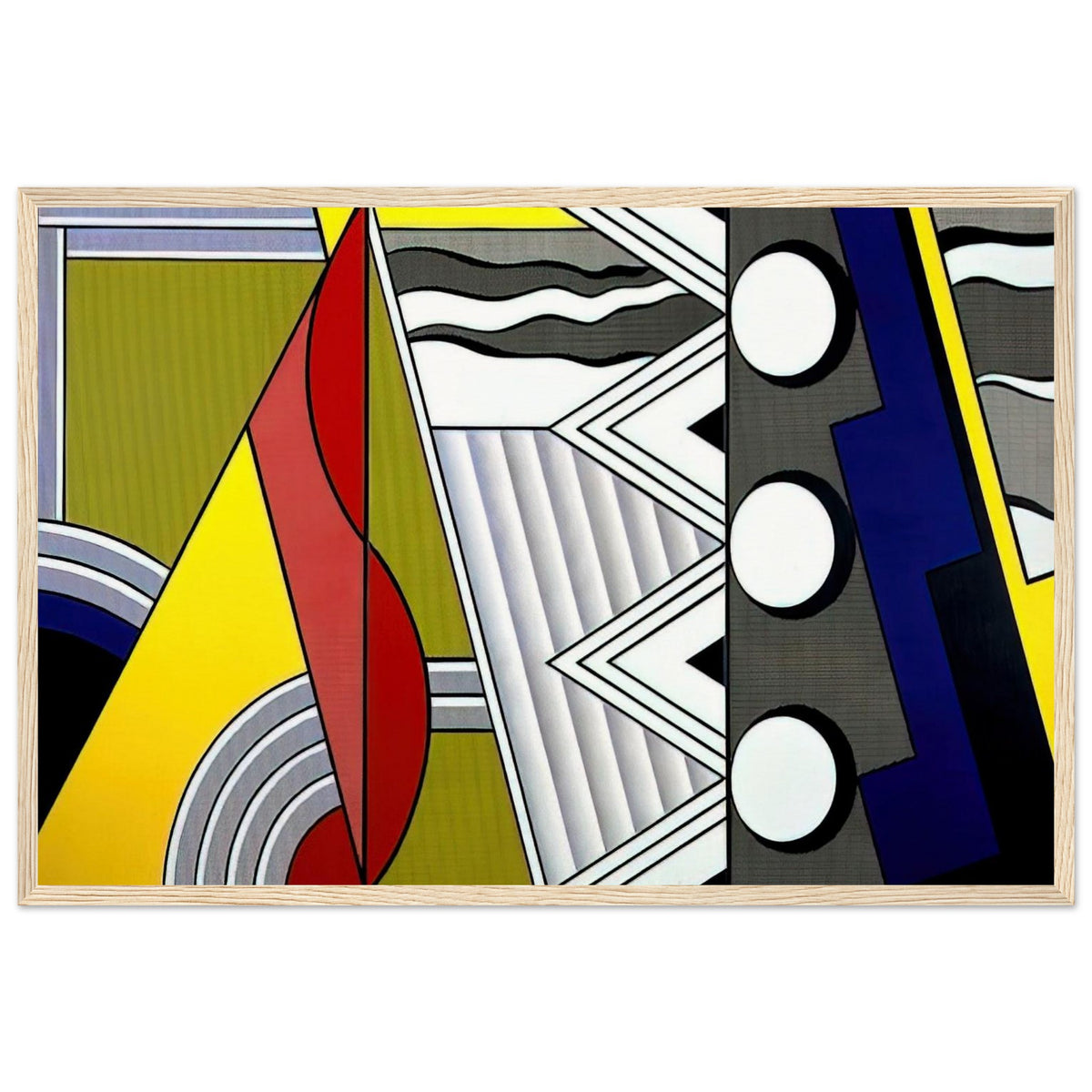 MODERN PAINTING WITH CLEF 1967 Framed Poster | Roy Lichtenstein Framed Prints Wall Art | Roy Lichtenstein Shop