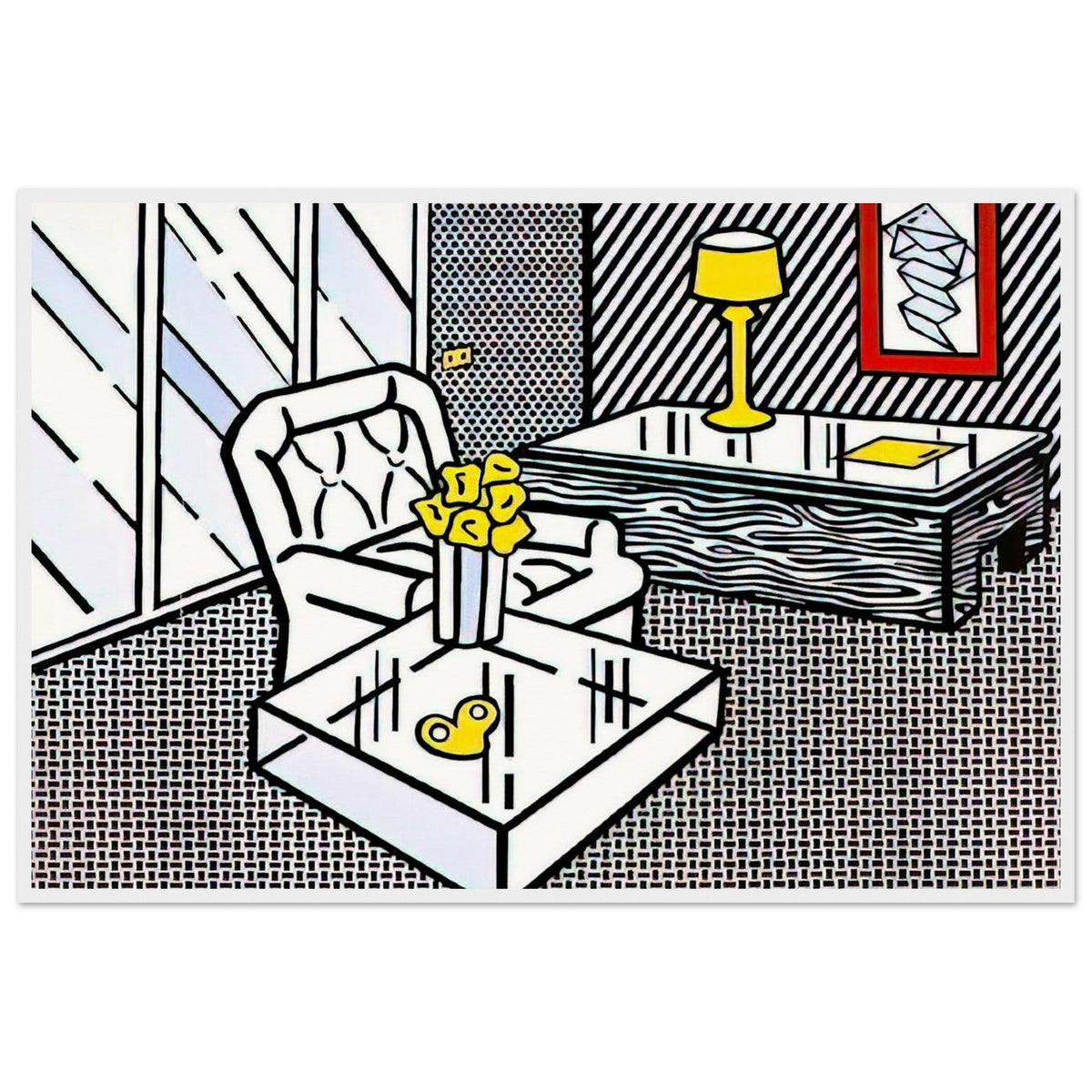THE DEN 1990 Framed Poster | Roy Lichtenstein Framed Prints Wall Art | Roy Lichtenstein Shop