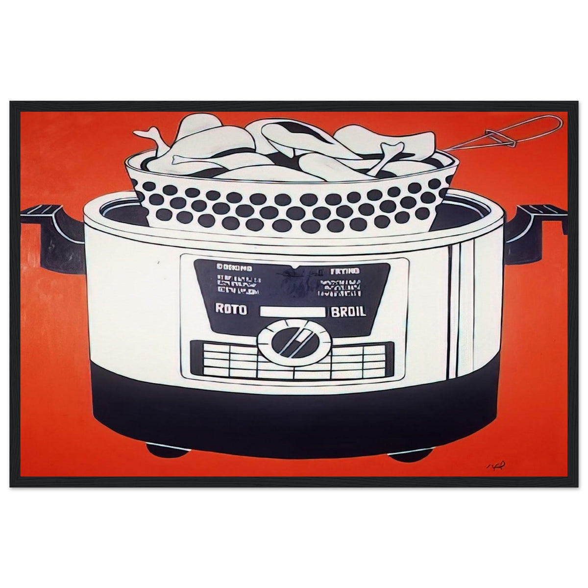 ROTO BROIL 1961 Framed Poster | Roy Lichtenstein Framed Prints Wall Art | Roy Lichtenstein Shop