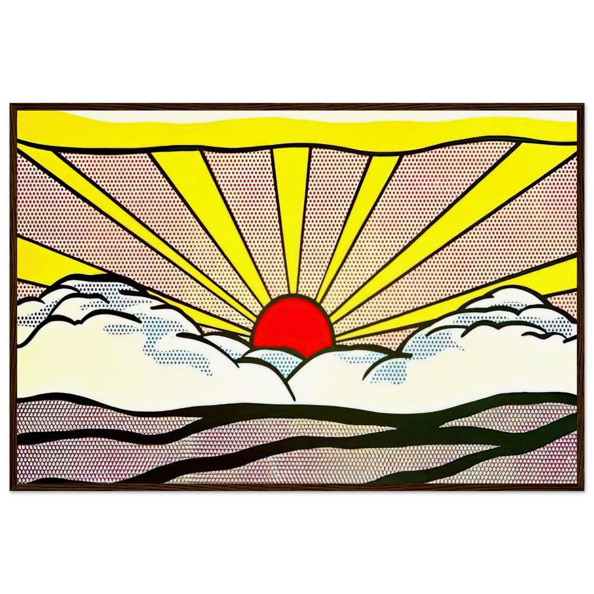 SUNRISE 1965 Framed Poster | Roy Lichtenstein Framed Prints Wall Art | Roy Lichtenstein Shop
