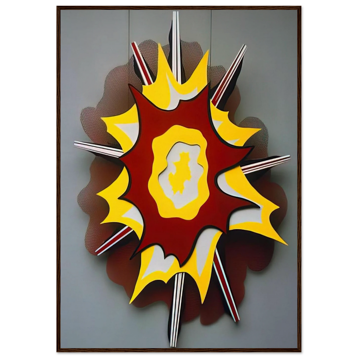 EXPLOSION I 1965 Framed Poster | Roy Lichtenstein Framed Prints Wall Art | Roy Lichtenstein Shop