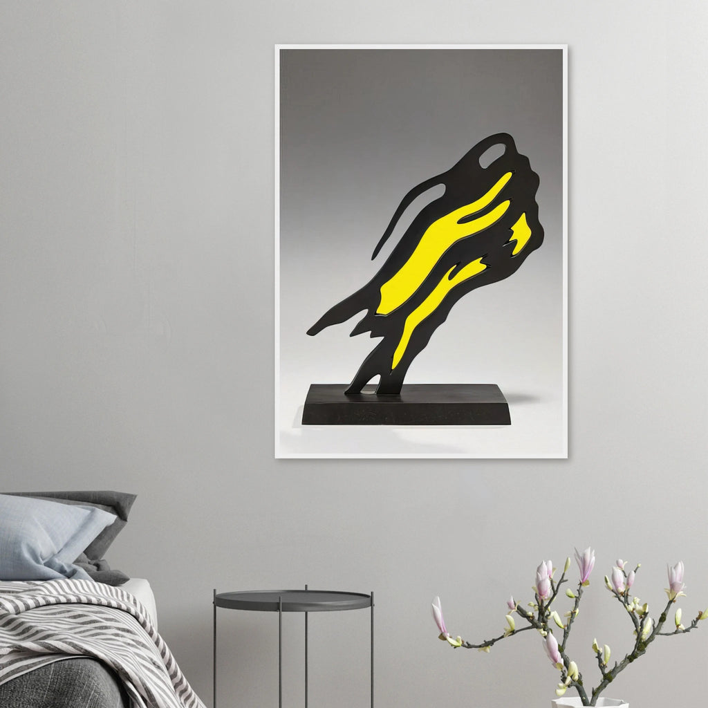 WEISMAN AWARD YELLOW BRUSHSTROKE 1991 Framed Poster | Roy Lichtenstein Framed Prints Wall Art | Roy Lichtenstein Shop