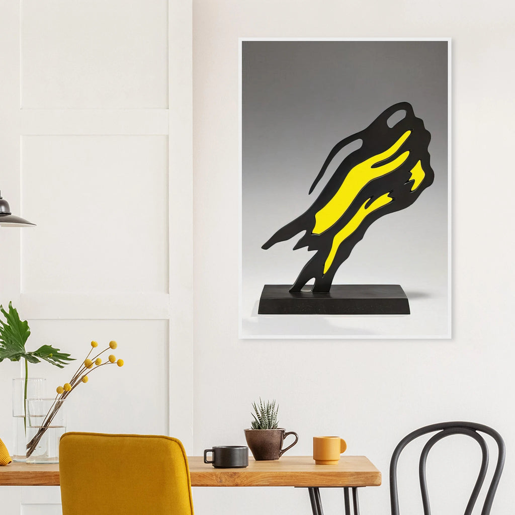 WEISMAN AWARD YELLOW BRUSHSTROKE 1991 Framed Poster | Roy Lichtenstein Framed Prints Wall Art | Roy Lichtenstein Shop