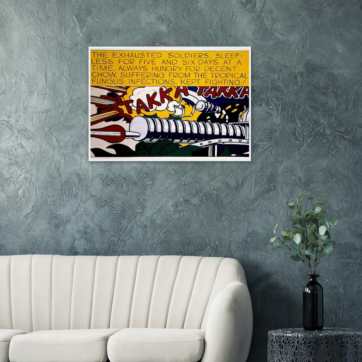 TAKKA TAKKA 1962 Framed Poster | Roy Lichtenstein Framed Prints Wall Art | Roy Lichtenstein Shop