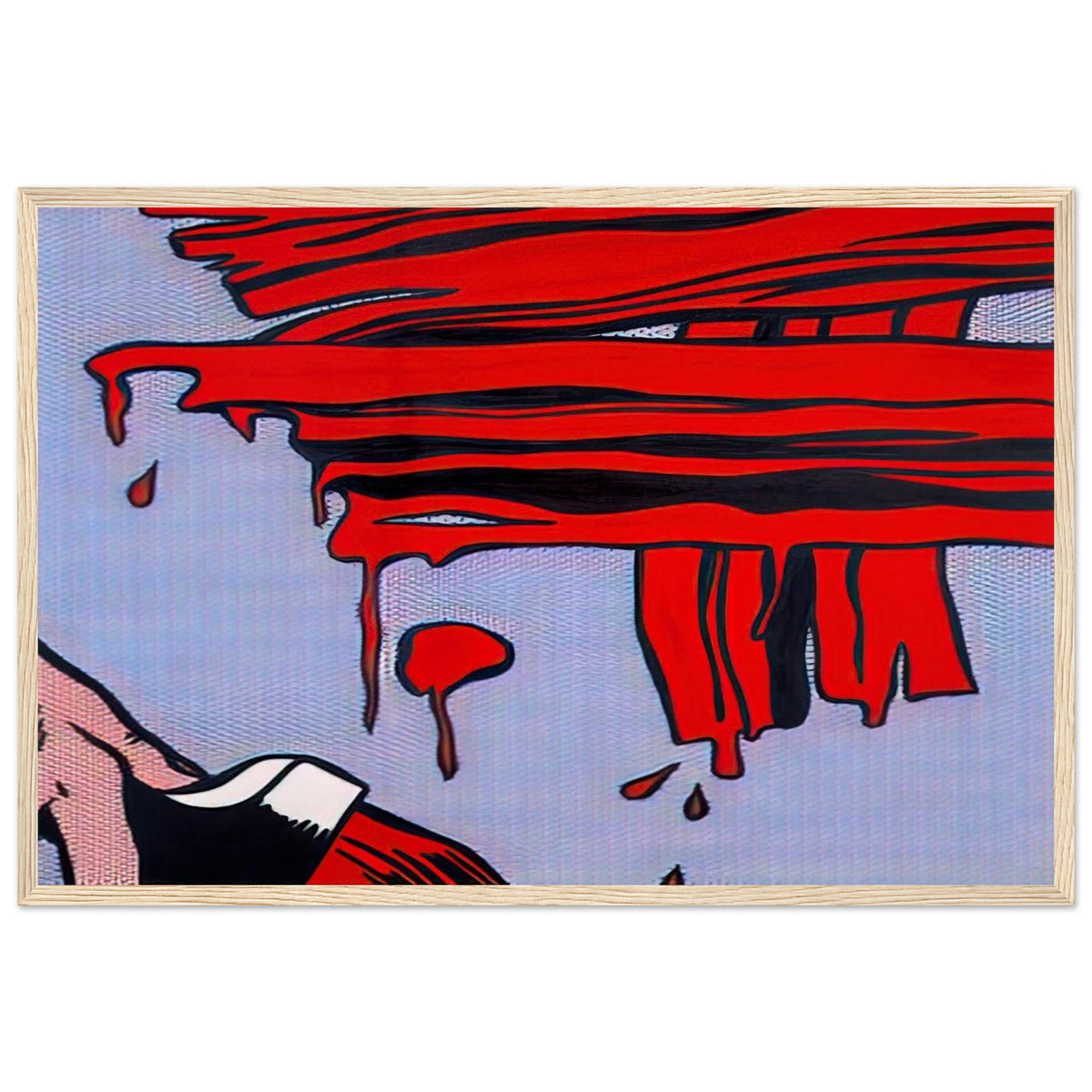 BRUSHSTROKES 1965 Framed Poster | Roy Lichtenstein Framed Prints Wall Art | Roy Lichtenstein Shop