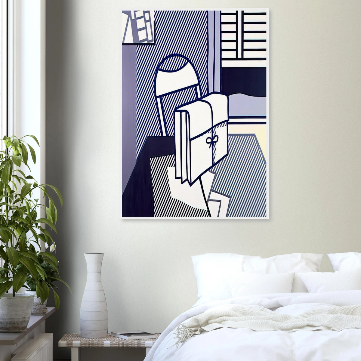 STILL LIFE WITH DOSSIER 1976 Framed Poster | Roy Lichtenstein Framed Prints Wall Art | Roy Lichtenstein Shop