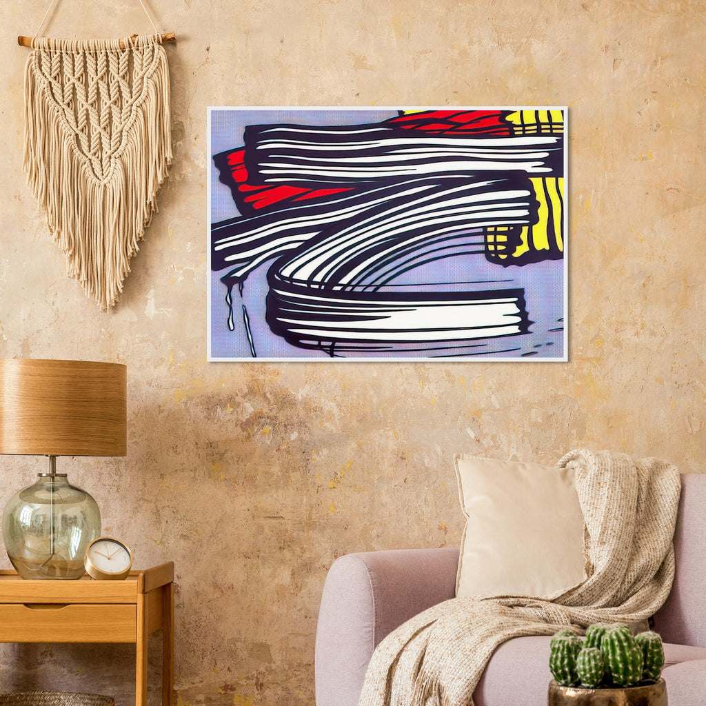 LITTLE BIG PAINTING 1965 Framed Poster | Roy Lichtenstein Framed Prints Wall Art | Roy Lichtenstein Shop