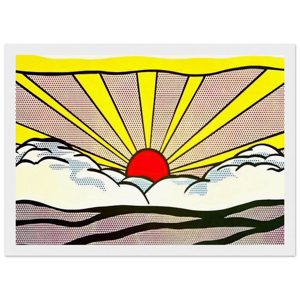 SUNRISE 1965 Framed Poster | Roy Lichtenstein Framed Prints Wall Art | Roy Lichtenstein Shop
